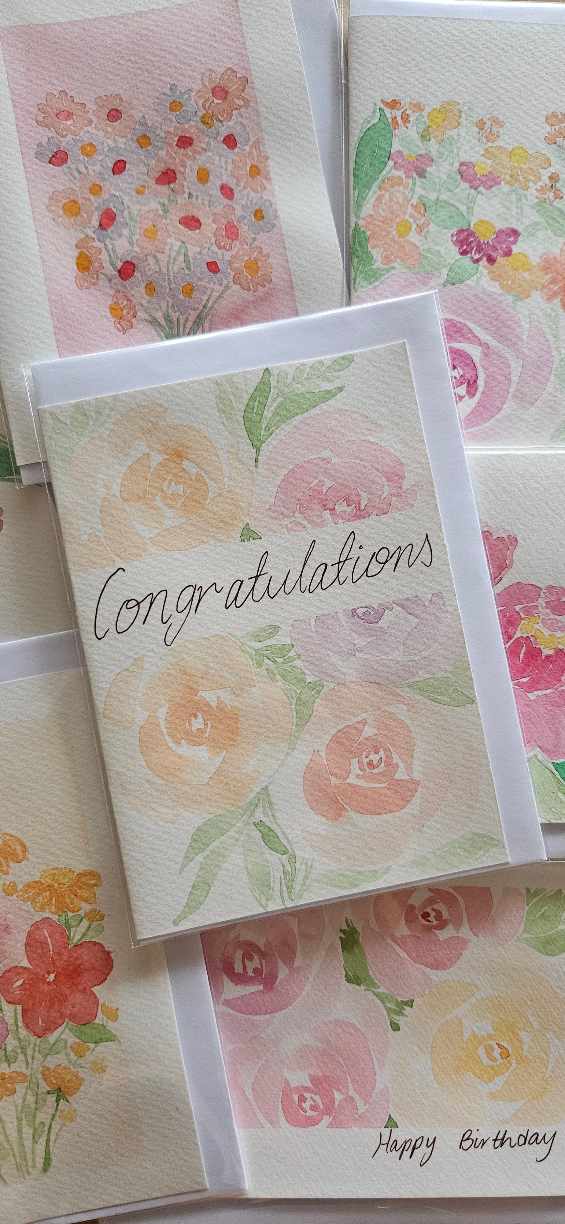 Hand Painted Greeting Cards
