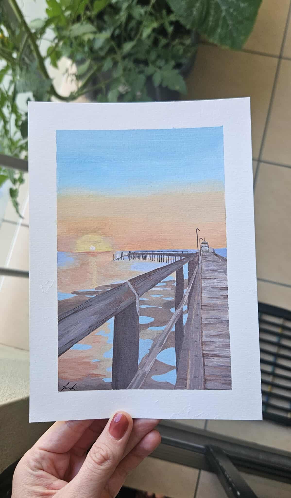 Sunset at K'Gari Jetty